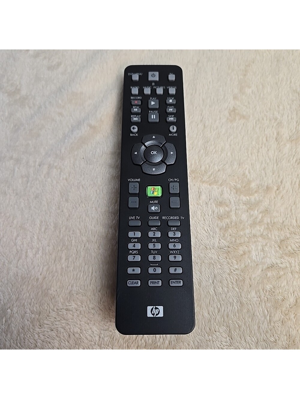 Genuine Original OEM HP Media Center Remote Control RC1314609